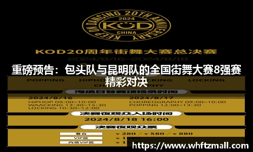 重磅预告：包头队与昆明队的全国街舞大赛8强赛精彩对决
